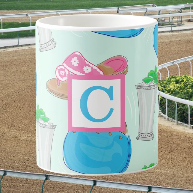 Derby Mint Julep Handväska Monogram Kaffe Kaffemugg (Skapare uppladdad)