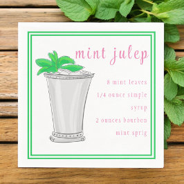 Derby Mint Julep Pub Recipe Gräns Pappersservett