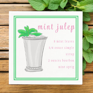 Derby Mint Julep Pub Recipe Gräns Pappersservett