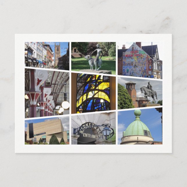 Derby multi-image-vykort vykort (Framsida)