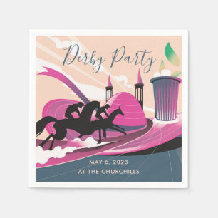 Derby Party Art Deco Pappersservett