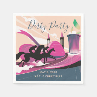 Derby Party Art Deco Pappersservett