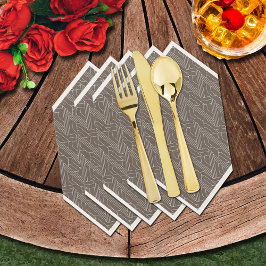 Derby Party Brown och Ivory Pappersservett