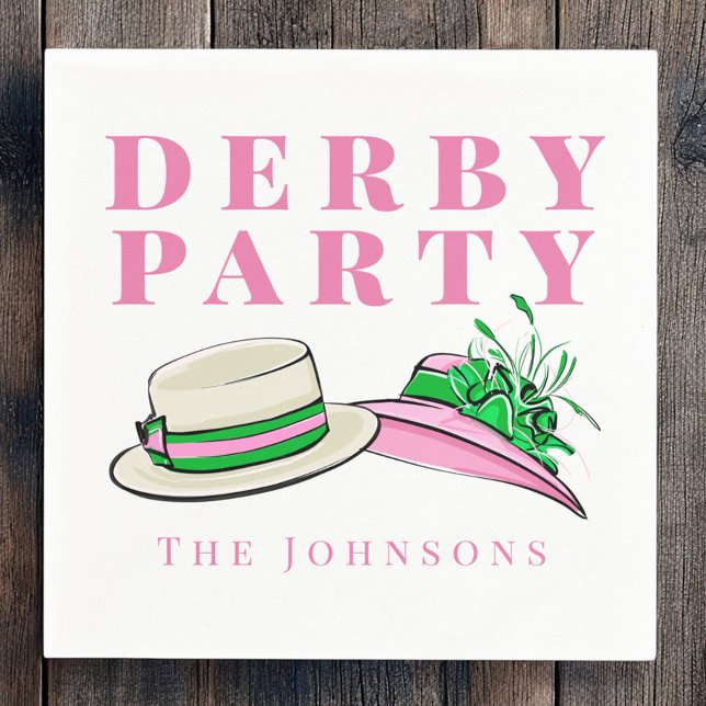 Derby Party Finare Hat Mode Preppy Pappersservett (Skapare uppladdad)