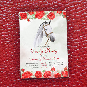Derby party, horse, elegant equestrian party inbjudningar