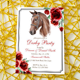 Derby party, horse, equestrian party inbjudningar