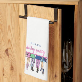 Derby Party Horse Tävla Mode Preppy Anpassningsbar Kökshandduk