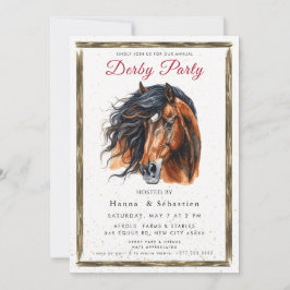Derby Party Invitation Inbjudningar