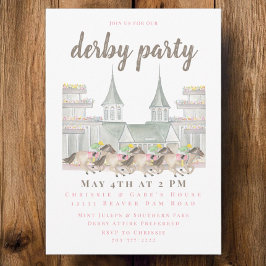 Derby Party med Jockeys och Iconic Twin Spires Inbjudningar