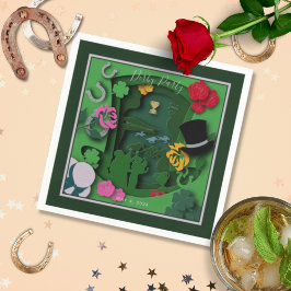 Derby Party Papper Cutout Effekt Pappersservett