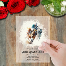 Derby Racehorse och Jockeys Party