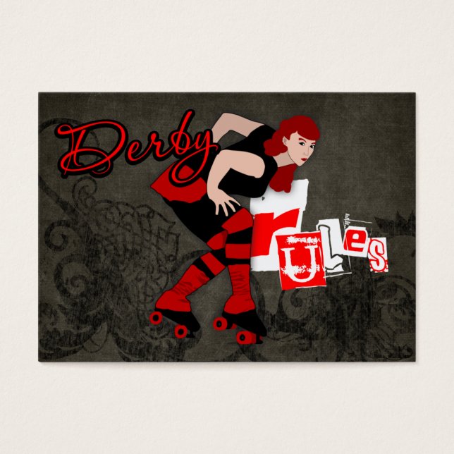 Derby Regler Mini Note Card Visitkort (Framsidan)