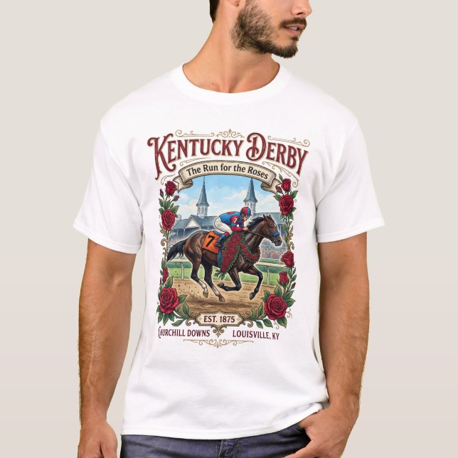 Derby Royalty Sedan 1875 T Shirt (Framsida)