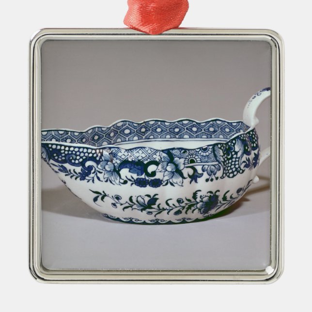 Derby sauceboat, c.1765 julgransprydnad metall (Framsidan)