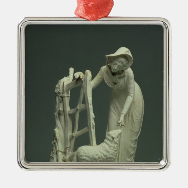 Derby shepherdess, 1790 julgransprydnad metall (Framsidan)