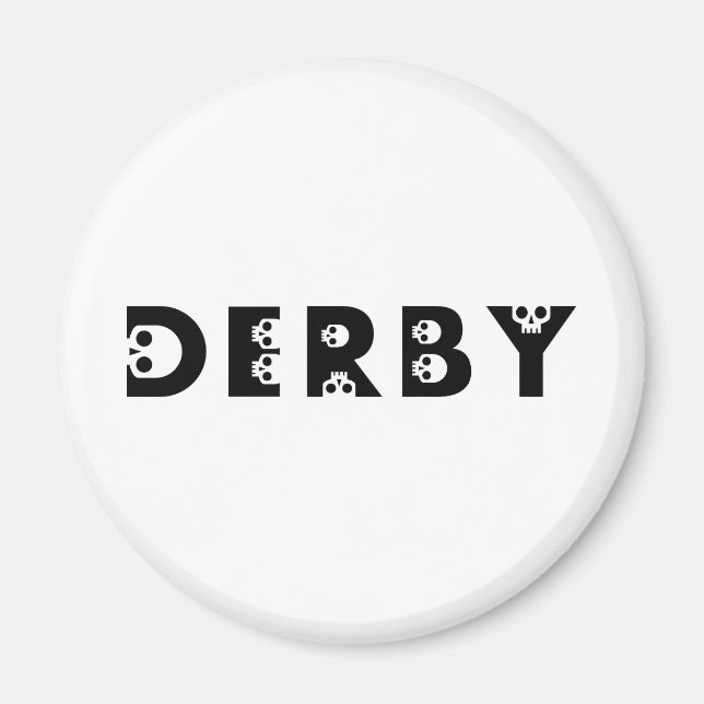 derby: skallphabet magnet (Framsidan)