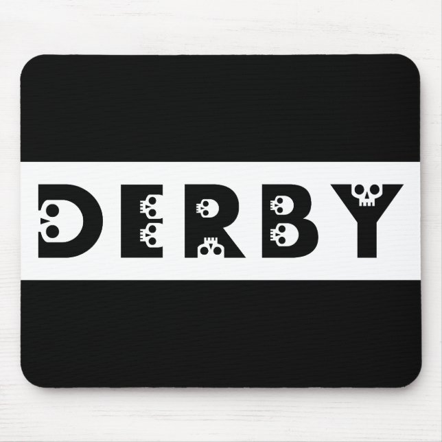 derby: skallphabet musmatta (Framsidan)