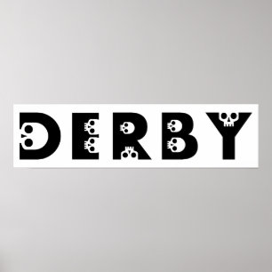 derby: skallphabet poster