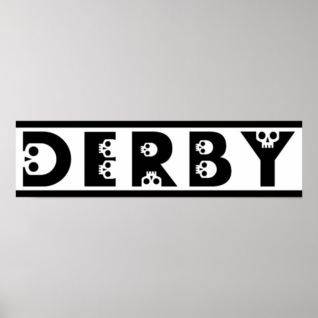 derby: skallphabet poster (Framsidan)