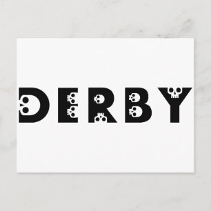 derby: skallphabet vykort