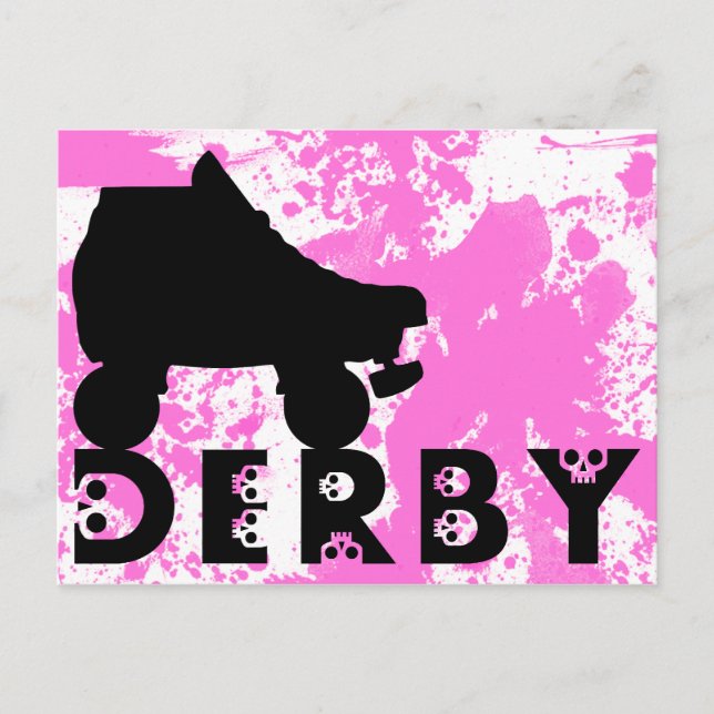 derby: skallphabet vykort (Framsida)