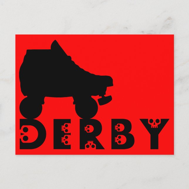 derby: skallphabet vykort (Framsida)