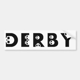 derby: skullphabet bildekal