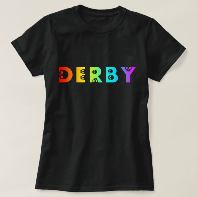 derby skullphabet t shirt (Design framsida)