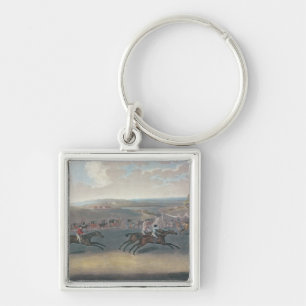 Derby Sweepstake, 1791/2 Fyrkantig Silverfärgad Nyckelring
