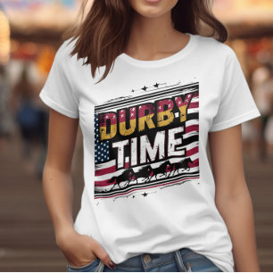 Derby Time: American Flagga BackDrop T Shirt
