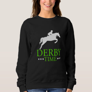 Derby Time Horse Tävla Pappa Horses Apparel T Shirt
