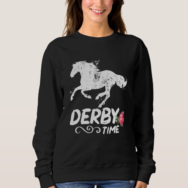 Derby Time Y all  Horses  Horse Racing Festival T Shirt (Framsida)