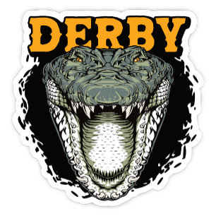 Derby, Westerna Australien Crokodile Sticker Klistermärken