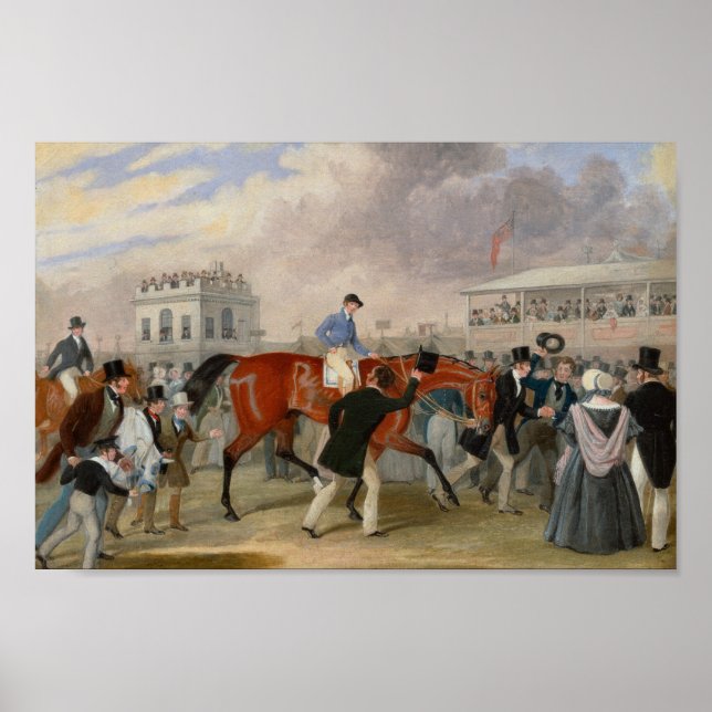 Derby Winner 1840 Vintage Horse Tävla Poster (Framsidan)