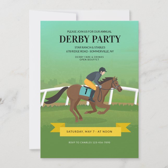 Derbyfest Inbjudningar (Framsida)