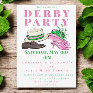 Derbyfest med hattmode skor mode preppy inbjudningar