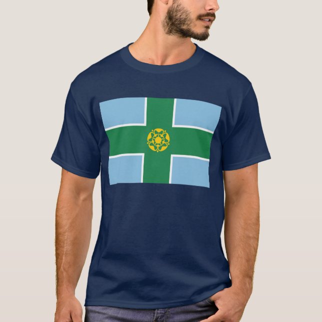 Derbyshire flagga tee (Framsida)