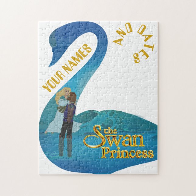 Derek finner pussel för Odette-personligfotoet (Vertikal)