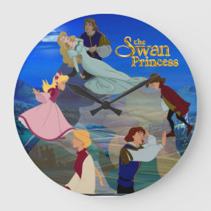 Derek och Odette Romantic Wall Clock Stor Klocka