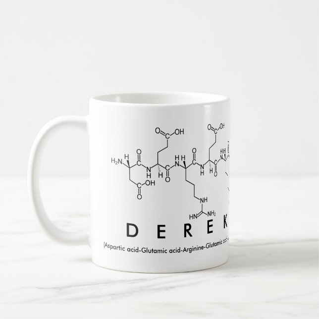 Derek peptide namn mugg (Vänster)