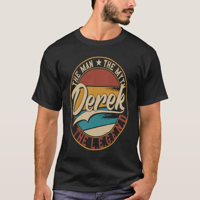 Derek The man the myth the legend T Shirt (Framsida)