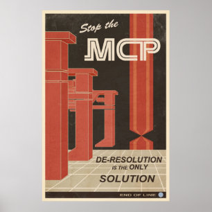 Deresolution är den enda lösningen poster