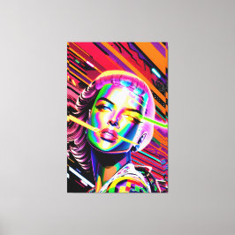 Derezzed Futures - Ken Gage Art Canvastryck