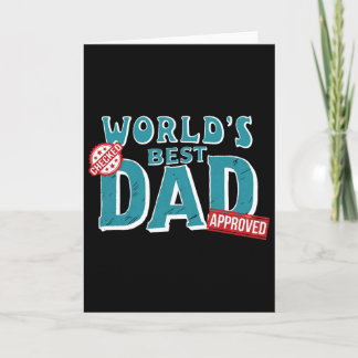 Derft Världens Bästa Pappa - Kontrollerad Och Godk Kort