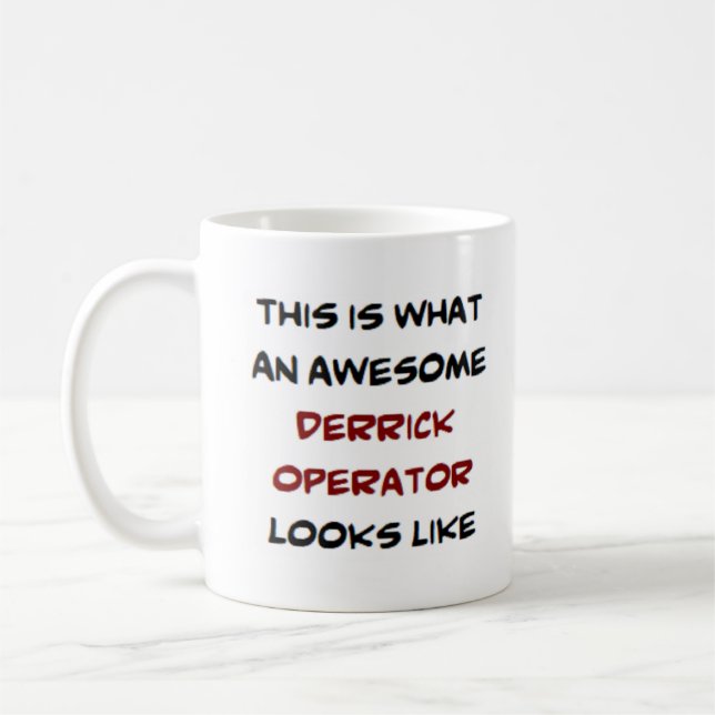derick operator, fantastisk kaffemugg (Vänster)