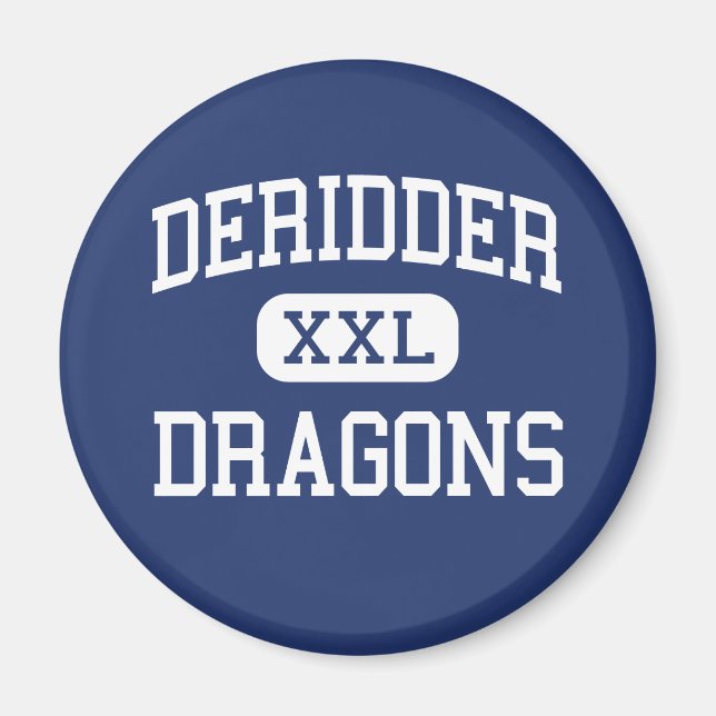 DeRidder - Dragons - High - DeRidder Louisiana Magnet (Framsidan)