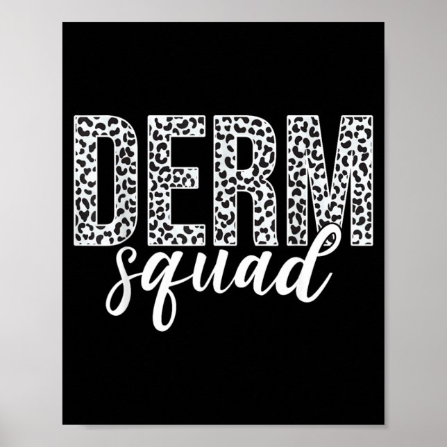 Derm Squad Kosmetic Dermatolog Dermatologi Poster (Framsidan)