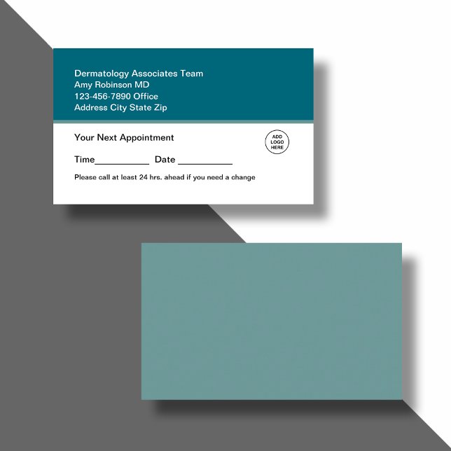 Dermatolog Bulk Möte Affärskort Tidsbeställning Kort (Skapare uppladdad)