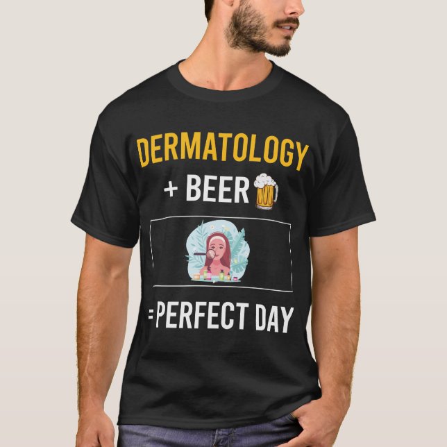Dermatolog Dermatolog under öldagen T Shirt (Framsida)