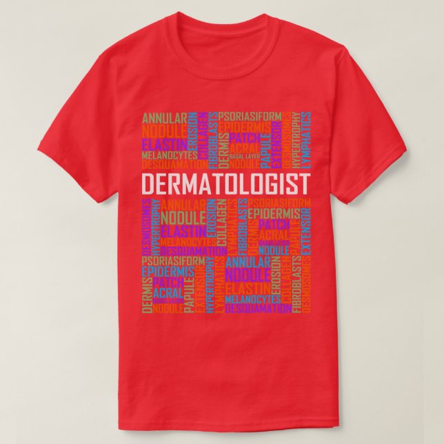 Dermatolog Ord T Shirt (Design framsida)